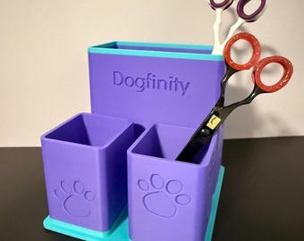 Personalized Dog Grooming Desk & Tool Organizer