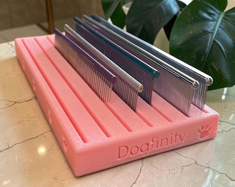 Personalized Dog Grooming Comb Holder | up to 7