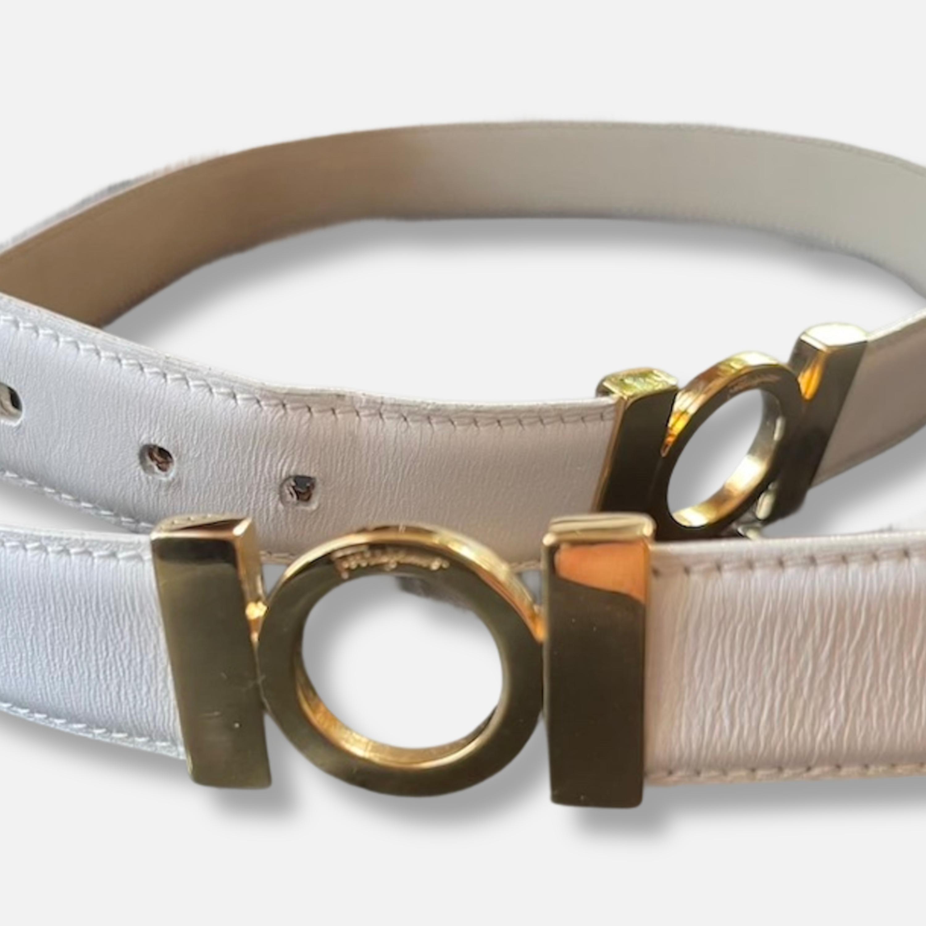 Vintage FERRAGAMO belt - white Salvatore Ferragamo × Vintage Vintage Salvatore Ferragamo  main image 4