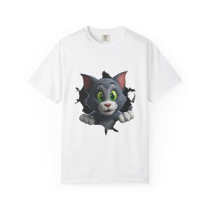 Playful Cat Graphic Tee, Unisex T-Shirt for Cat Lovers, Gift for Pet Owners, Fun Party Shirt, Cute Animal Apparel, Casual Wear