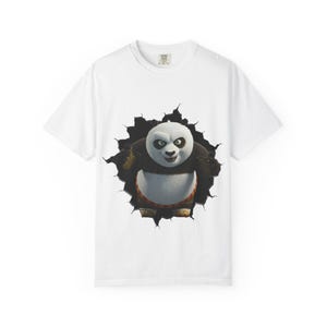 Camiseta unisex con estampado de panda, ideal para uso casual, ideal para niños y adultos, ideal para cumpleaños, festividades, amantes de los animales y fanáticos de los dibujos animados.