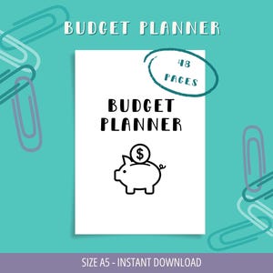 Budget Planner Printable A5 Planner Insert