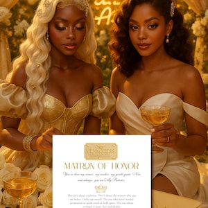 VIP-voorstelset Bride Hive | Zacht glamourwit | Op Beyoncé geïnspireerde bruidsfeestkaarten | Bruidsmeisje, bruidsmeisje en ereverzorgster | Beyhive-bruiloft