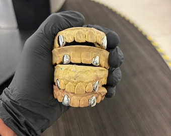 2 x Sterling Silver 925 Grillz Any Teeth FREE Worldwide Shipping!