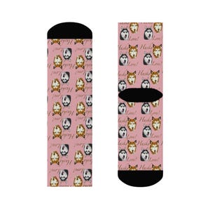 Cute Animal Crew Socks - Fun Pet Lovers Gift, Cozy Comfort, Perfect for Everyday Wear, Animal Prints, Sock Gift for Any Occasion