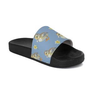 Charming Chick Slide Sandals - Cute Summer Footwear for Women, Beach Ready, Perfect Gift for Easter, Spring Fashion, Casual Comfort