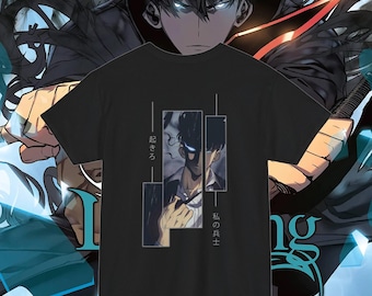 Solo Leveling Graphic Tee, Arise My Soldier, Anime Merch