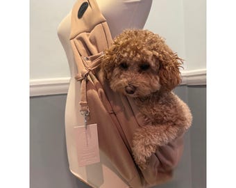 Portabebés de lujo para perros número 1 en ventas, perfecto para ir de compras y excursiones, bolso de hombro para mascotas con manos libres (hasta 8 kg)