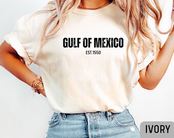 Gulf of Mexico Comfort Colors Shirt, Subtle Protest Shirt