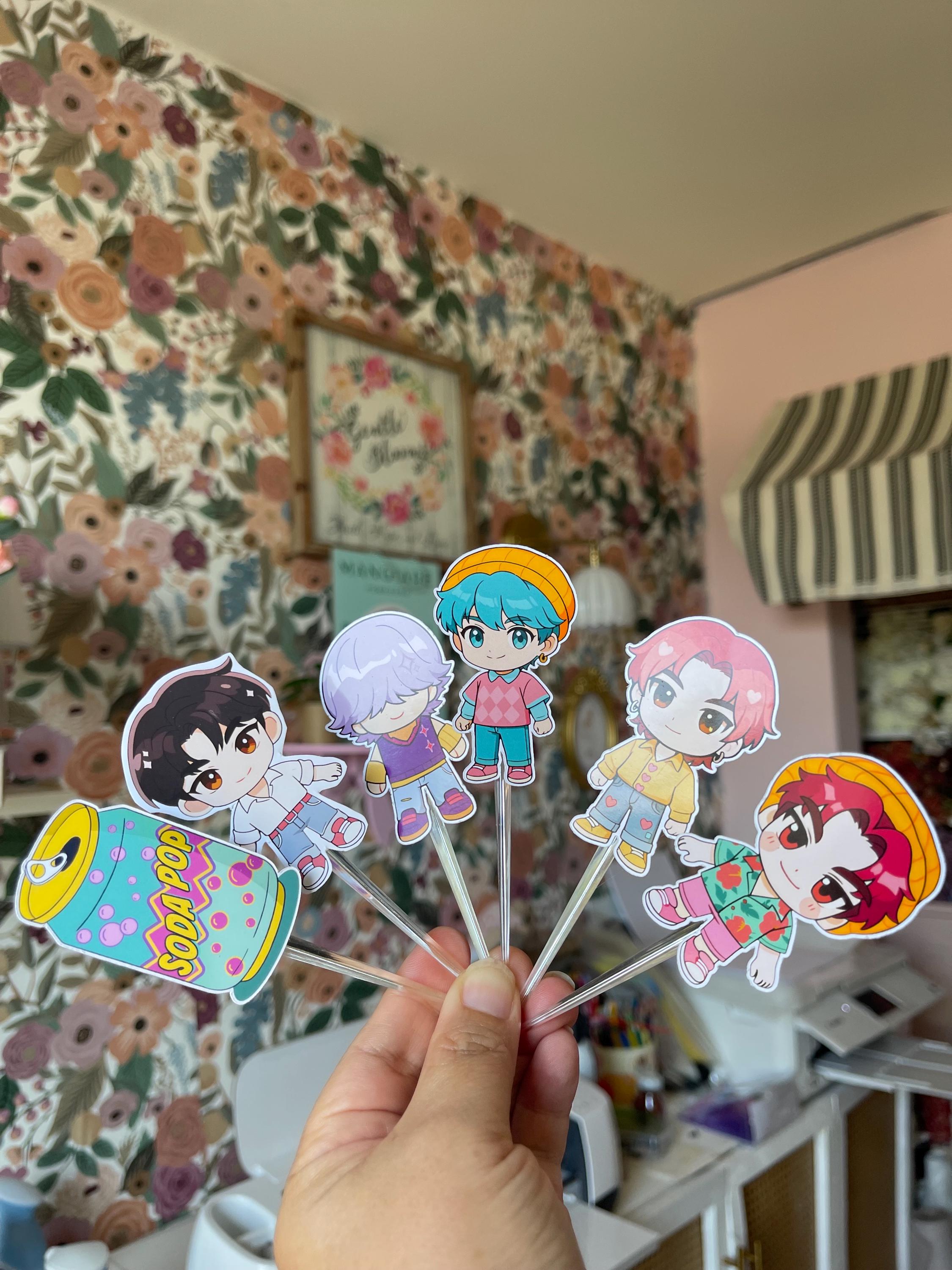 K Pop Demon Hunters Cupcake Topper Set / Party Decor/ Birthday Decor - Etsy