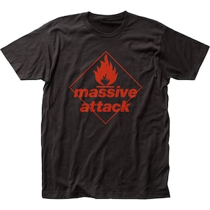 Clothing Unisex Massive Attack Blue Lines Mens T Shirt Rock and Roll Music Band Tee High Quality Cotton 100%