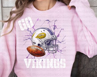 Go Vikings PNG| Minnesota Football| American Football| Minnesota Grunge Png| College Football| Viking Pride| Digital File| Instant Download