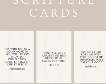 Daily Encouragement Scripture Cards (30 Cards included)
