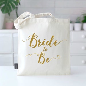 Bride To Be Wedding Bag Bridal Shower Bachelorette Wedding Bride Engagement Gift image 4
