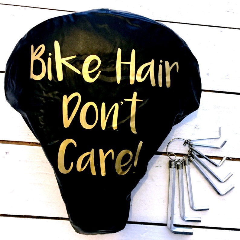 Women's Cyclist Gift Funny Bike Seat Cover Bike Hair Etsy