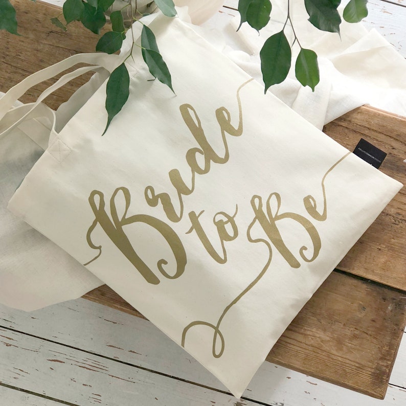 Bride To Be Wedding Bag Bridal Shower Bachelorette Wedding Bride Engagement Gift image 2