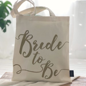 Bride To Be Wedding Bag Bridal Shower Bachelorette Wedding Bride Engagement Gift image 3