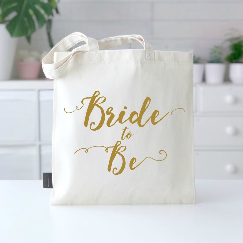 Bride To Be Wedding Bag Bridal Shower Bachelorette Wedding Bride Engagement Gift image 4