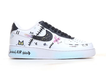 Zapatillas AF1 pintadas a mano, zapatos florales personalizados, regalo artístico único, Air Force 1 personalizadas, zapatillas personalizadas