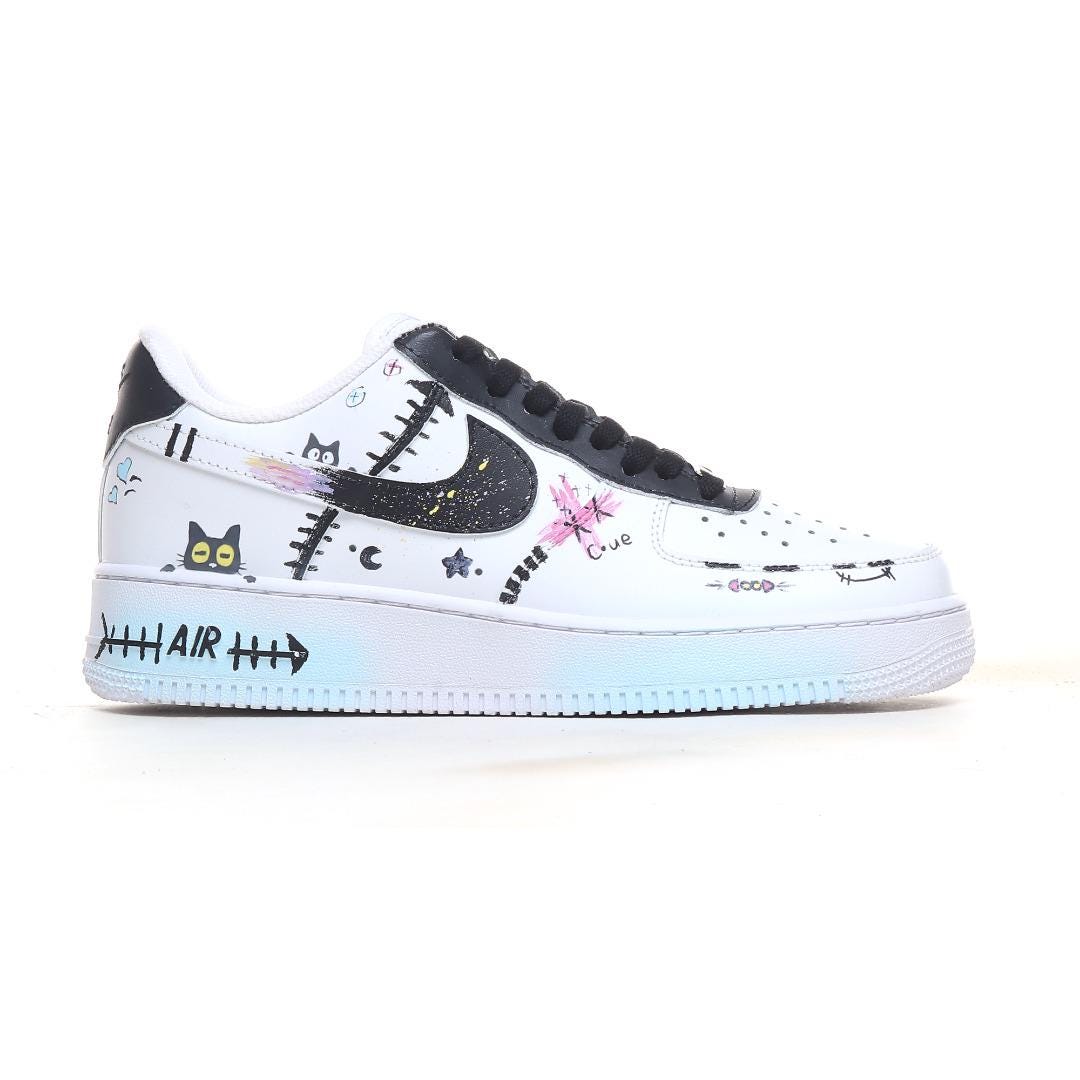 nike shoes black with flowers