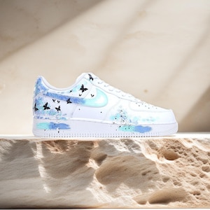 nike trainers with floral tick