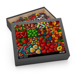 Colorful Candy Puzzle - Fun Family Activity, Perfect for Gift, Kids & Adults, Sweet Treats Theme, 120-500 Pieces
