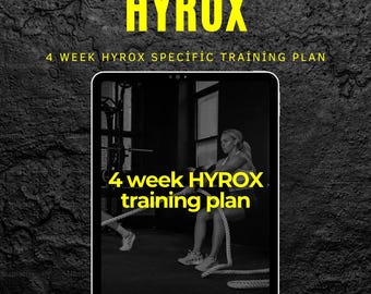 Plan treningowy HYROX/ HYROX konkretny/ Hyrox cyfrowy planer/ Hyrox dziennik treningowy/ Fitness tracker wyścigów PDF