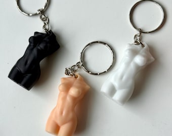 Female Body Keychain - Venus Inspired Keyring - Unique 3D Printed Gift