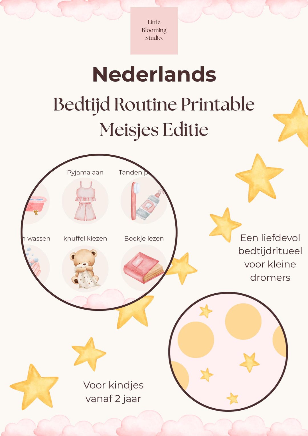 Bedtime Routine Printable - Girls Edition - Etsy