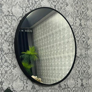 Art mural miroir, miroir de salle de bain, miroir décoratif, décoration d&#39;intérieur moderne, cadeau fait main à suspendre