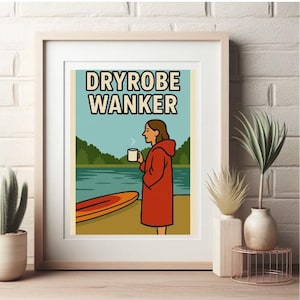 A4 Digital Print: Dryrobe Wall Art for Her, Wild Swimming Decor, Instant Download