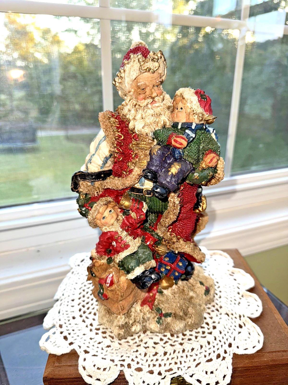 アメリカングラスサイン サンタアンティーク金箔 ビンテージ Yahoo