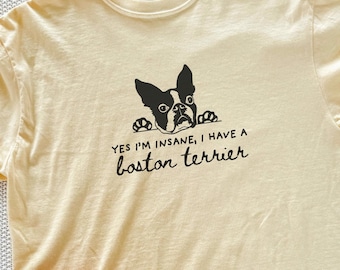 Boston Terrier Shirt, Boston Terrier, Boston Terrier Gifts, Retro Dog Shirt, Gifts for Dog Lovers, Pet Shirt, Dog Shirt, Comfort Colors
