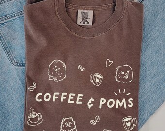 Pomeranian Shirt, Dog Mom Shirt, Pomeranian Gifts for Dog Lovers, Dog Mom Tshirt, Dog Owner Gifts for Her, Comfort Colors Shirt
