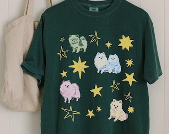 Pomeranian Shirt, Dog Mom Shirt, Pomeranian Gifts for Dog Lovers, Dog Mom Tshirt, Dog Owner Gifts for Her, Comfort Colors Shirt