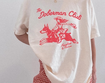 Doberman Shirt, Doberman, Vintage Pet Shirt, Gifts for Dog Lovers, Pet Shirt, Dog Shirt, Dog Mom, Gifts for Her, Comfort Colors, Dog Gifts