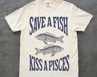 Pisces Gift, Pisces Shirt, Pisces, March Birthday Gifts, Comfort Colors, Zodiac Gift, Astrology Gifts, Gift for Her, Vintage Shirt