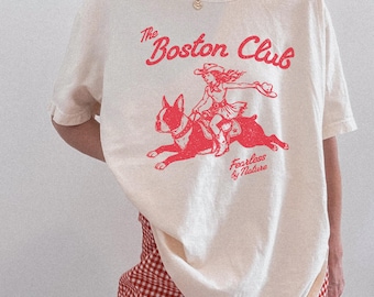 Boston Terrier Shirt,  Boston Terrier, Boston Terrier Gifts, Retro Dog Shirt, Gifts for Dog Lovers, Pet Shirt, Dog Shirt, Comfort Colors