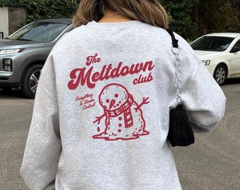 Snowman Sweatshirt, Nostalgic Christmas, Snowman Gifts, Classic Christmas Crewneck, Christmas Sweater, Gildan 18000