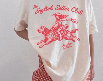 Camiseta divertida de setter inglés, camiseta para mamás perrunas, camiseta para perros, camiseta Comfort Colors, regalos para amantes de los perros
