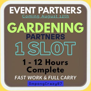 1 Slot - Monopoly_Go!_GARDENING partners Event_ 1-12 Hours Complete_ SUMMER ESCAPE - Event on August 12th - Fast Work & Full Carry Service