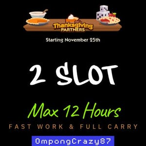 2 Slot - Thanksgiving Partners Event Monopoly Go - COZY COMFORTS - Max 24 Hours - Full Carry
