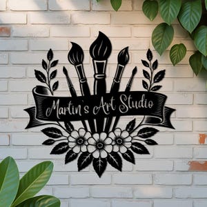 Personalized Art Room Sign,Art Studio Sign,Artist Studio Name Sign,Art Teacher Studio Sign,Creative Studio Decor,Artist Name Wall Decor