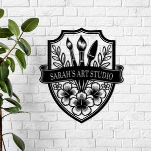 Custom Artist Metal Wall Art,  Artist lover,  Art Studio Sign,  Artist Gifts , Art Teacher Gift,  Art Room Decor,  Art Palette Sign,