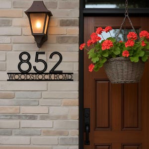 Custom Metal Address Sign,Home Address Sign,Custom Street Name Sign,Metal Address Plaque, Metal House Number Address Plaque