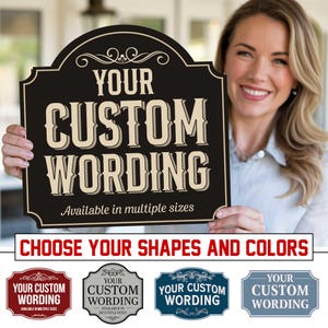 Custom Text Metal Sign,Your Wording Custom Sign,Word Metal Gift,Customizable Metal Wall Sign, Text Wall Plaque, Text Metal Wall Decor