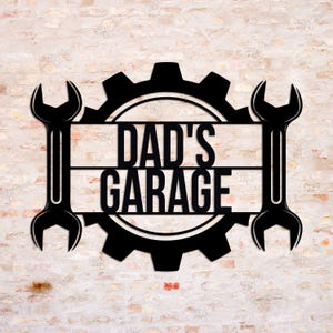 Benutzerdefinierte Garage Metallschild, Name Garage Dekor, Vintage Car Shop Wandkunst, Vintage Garage Metallschild, Garagendekorschild