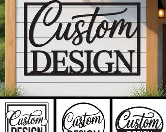 Custom Logo and Text Metal Sign LED light, Your Design Here Sign, Your Custom Text Metal Sign, Commercial Sign, Weatherproof Sign