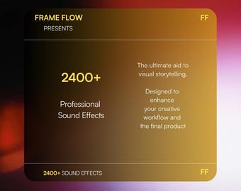 2,400+ Royalty Free SFX Bundle | Perfect For Film, Youtube, Commercial And More