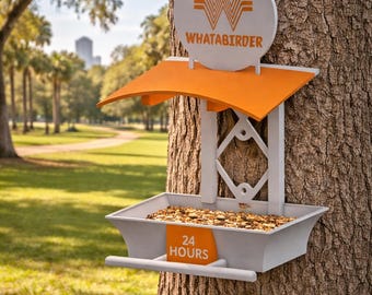 Whataburger Bird Feeder | Texas Fly-Thru Novelty Bird Lover Gift